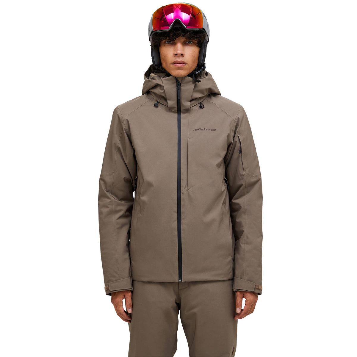 Peak Performance Mens Maroon Insulated Jacket Terrain Tan
