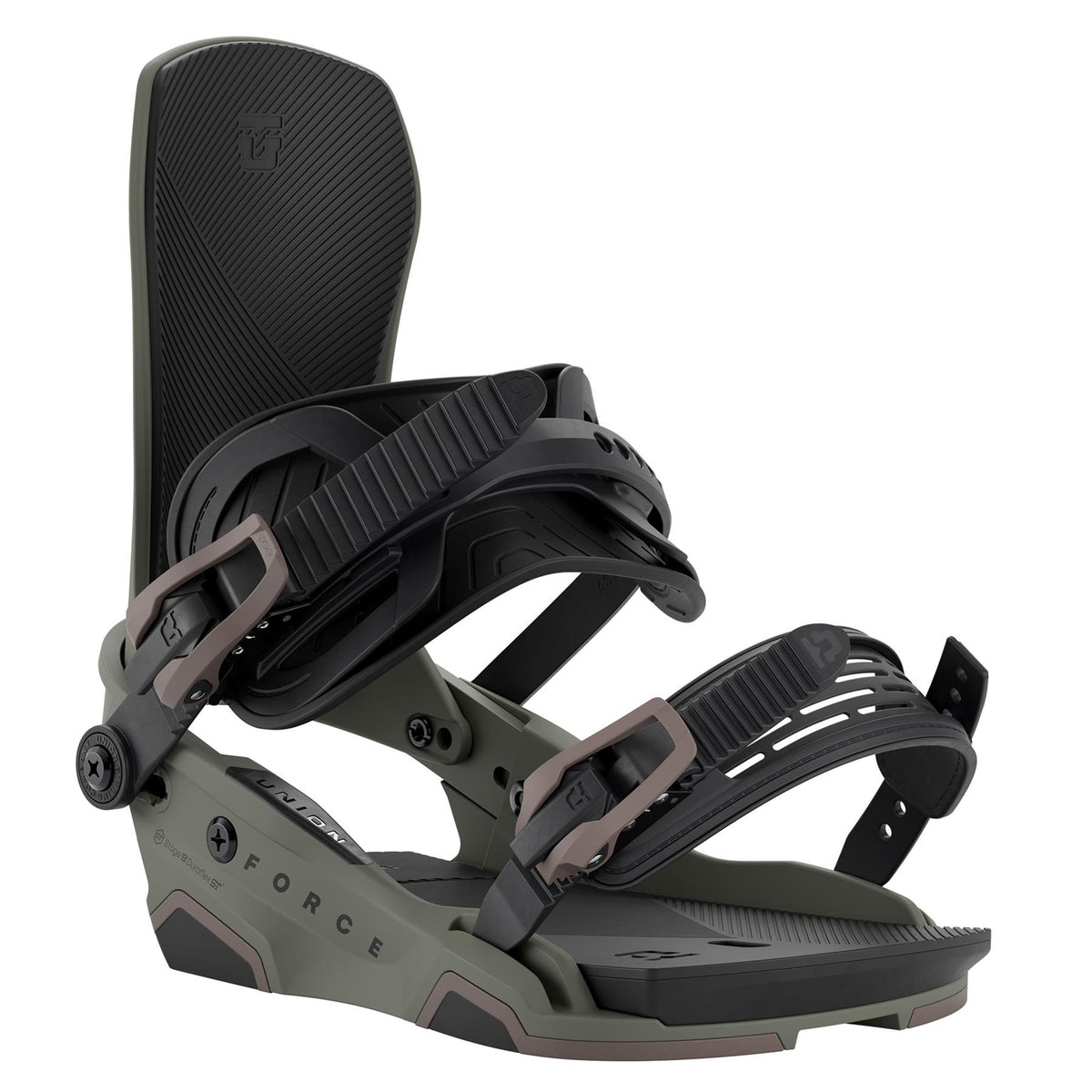 Union Force Team Mens Snowboard Bindings Tactical Green 2027