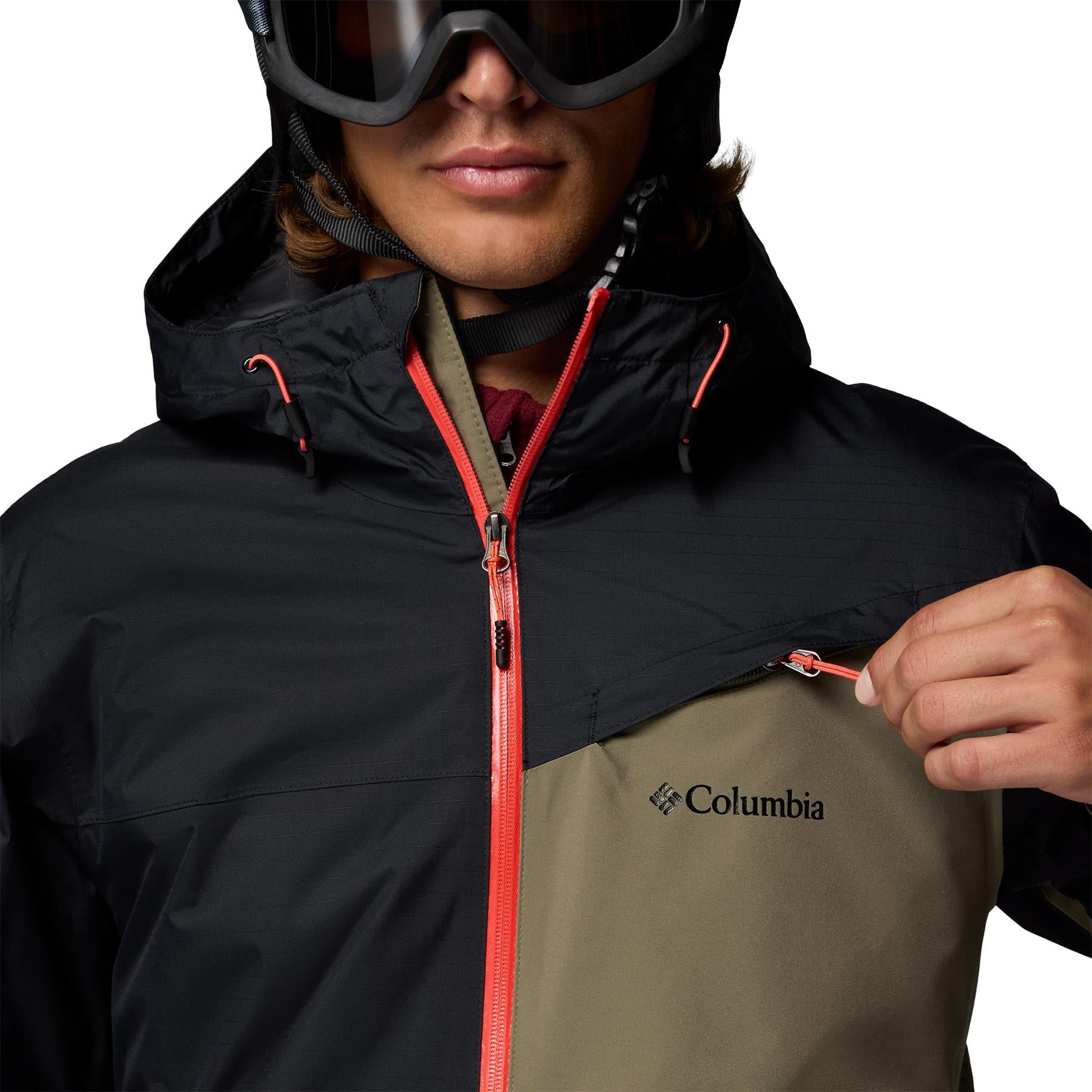 Columbia Iceberg Point II Mens Jacket Stone Green / Black