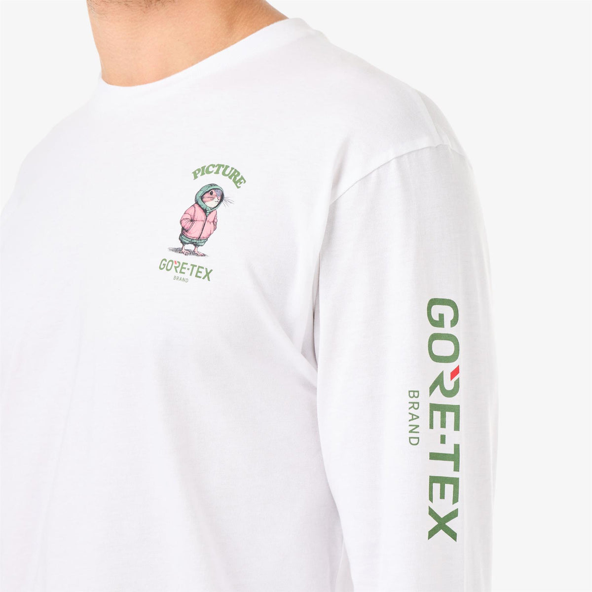 Picture x GTX LS Mens Tee White