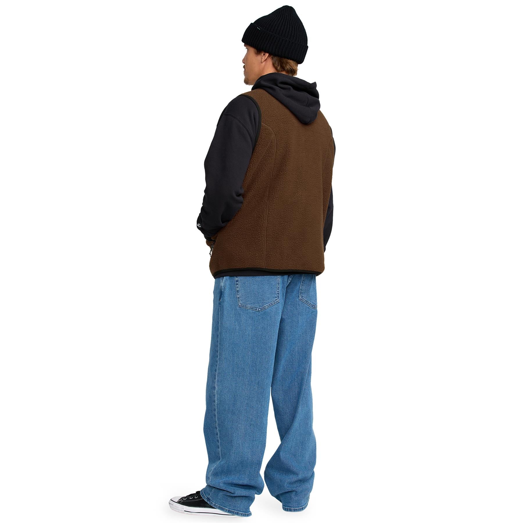 Volcom Mens Snowdrift Vest Brown