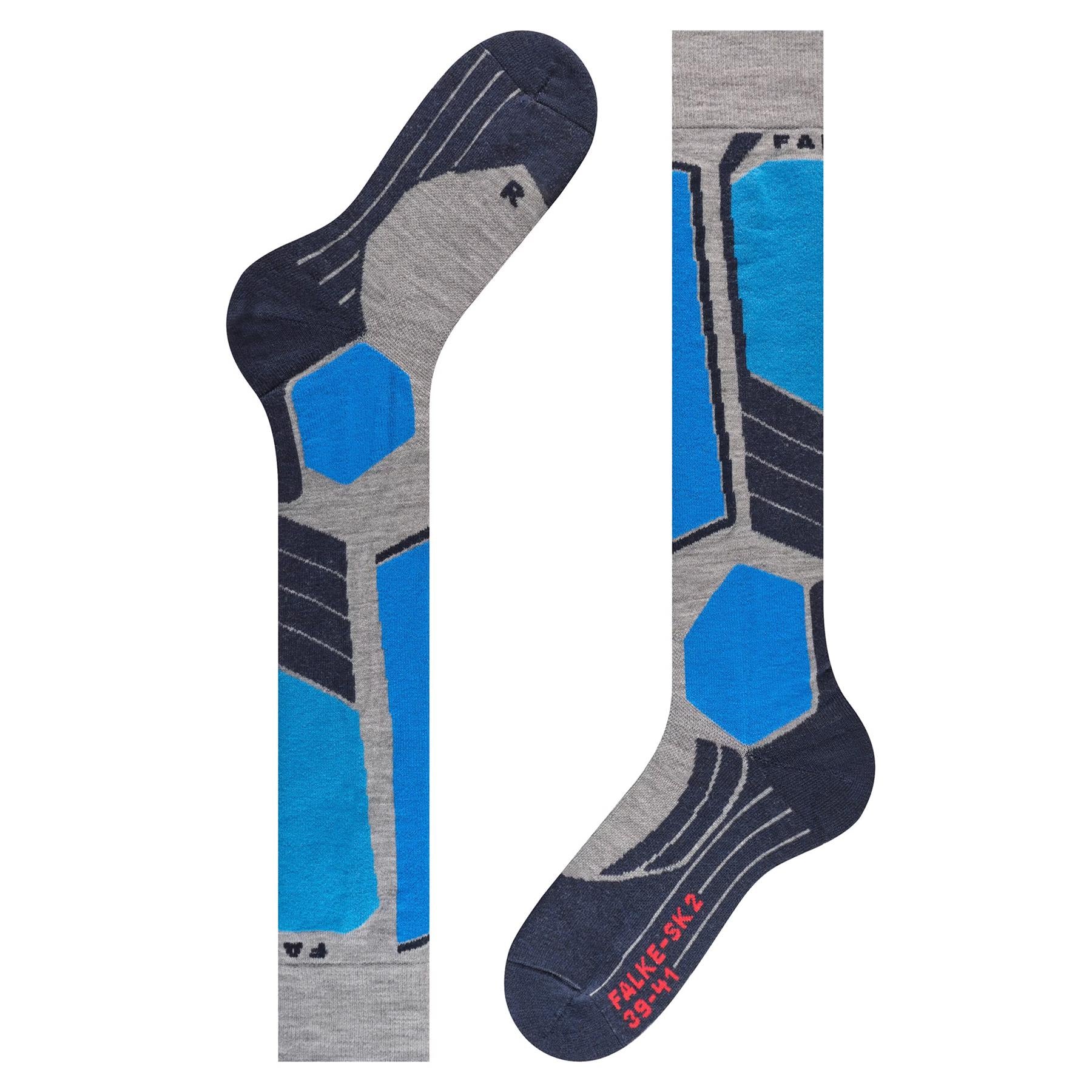 Falke SK2 Mens Ski Socks Light Grey