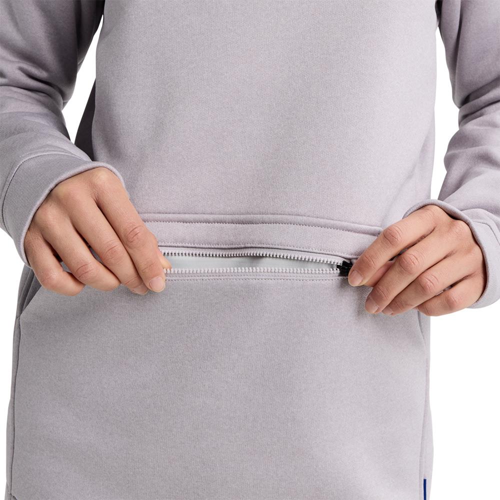 Burton Womens Oak Long Pullover Hoodie Washed Lavender Heather