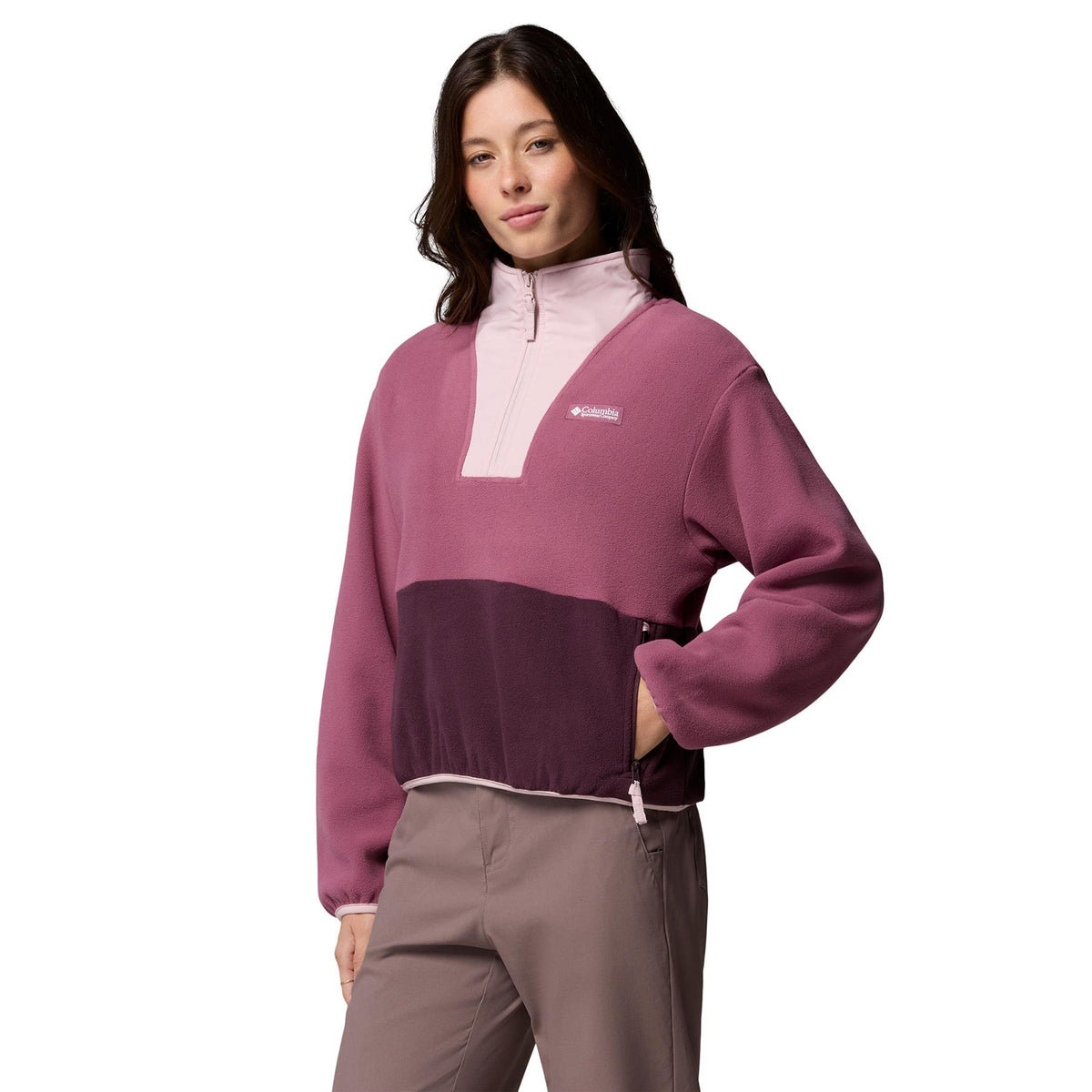 Columbia Sequoia Grove II Half Zip Womens Fleece Antique Mauve