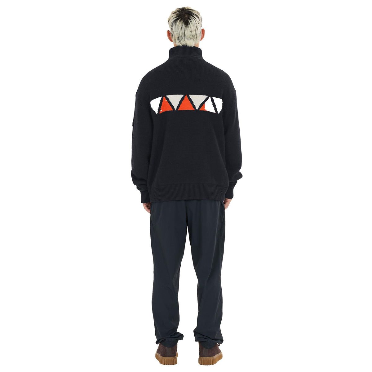 SOS Aboda Mens Windstopper Knit Jumper Dark Navy
