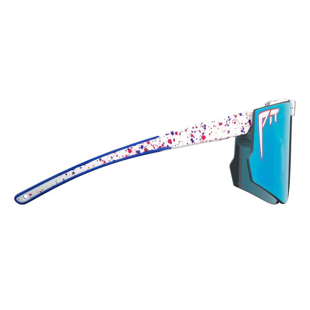Pit Viper The Merika Flip-Offs 2.0 Sunglasses - HDPV Polarized Blue Lens - Wide