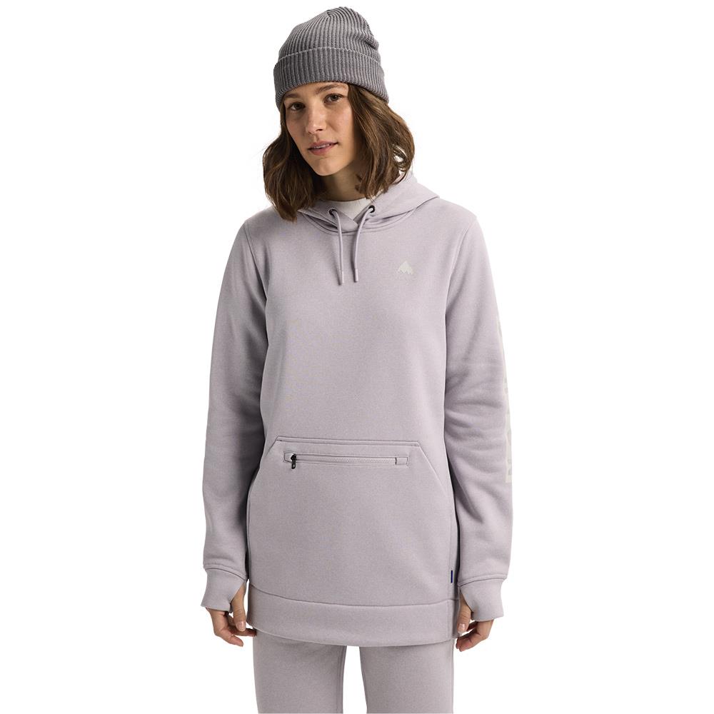 Burton Womens Oak Long Pullover Hoodie Washed Lavender Heather