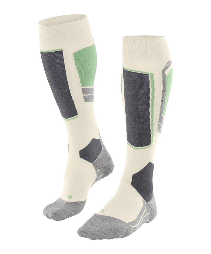 Falke SK4 Womens Ski Socks Off White