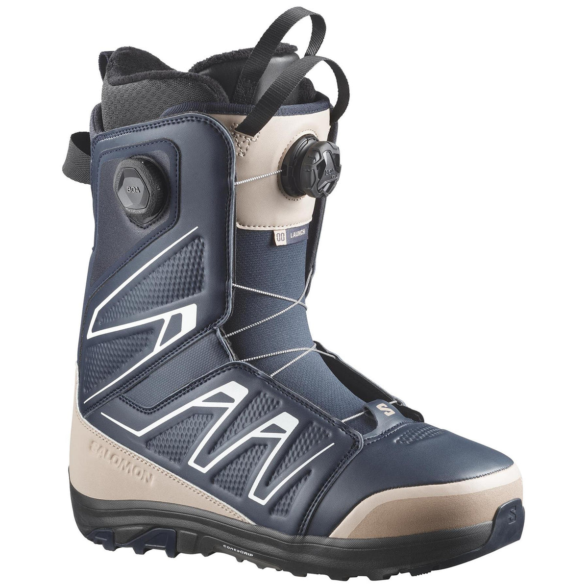 Salomon Launch BOA SJ BOA Mens Snowboard Boots Blue Nights/Safari/White 2027