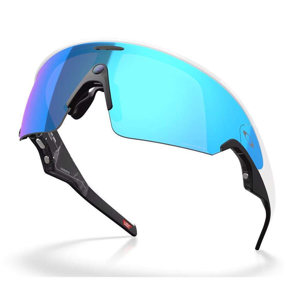 Oakley Meta Vanguard AI Sunglasses White - Prizm Sapphire Lenses