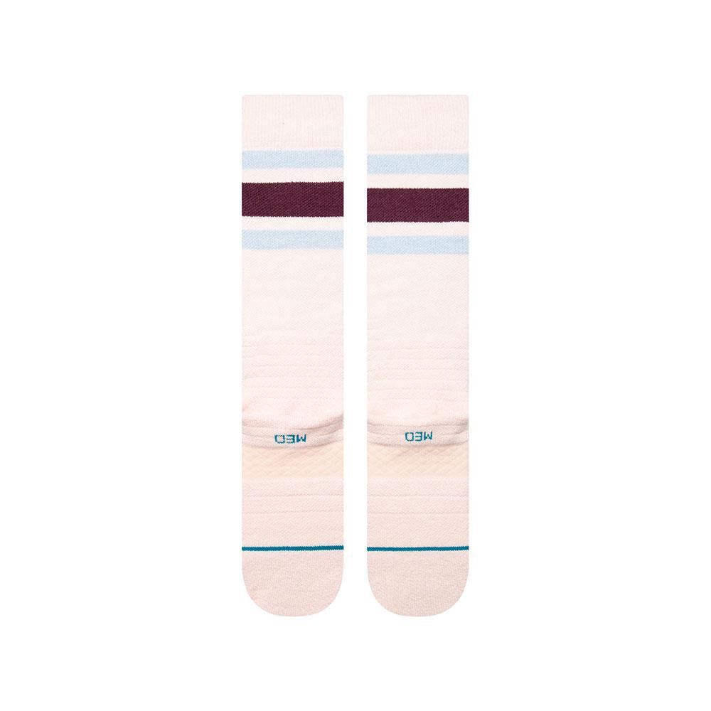Stance Boyd Mid Merino-Blend Ski + Snowboard Socks Pink Fade