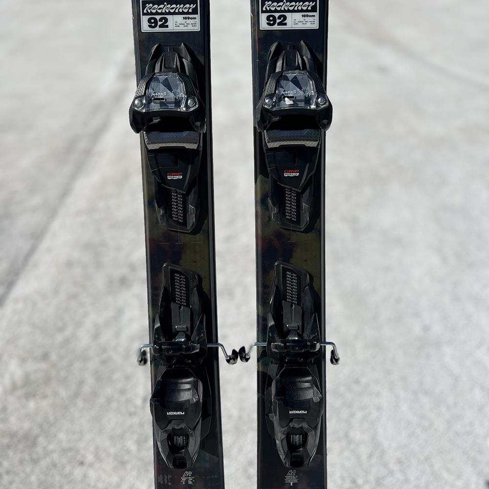K2 Reckoner 92 Ex-Hire Skis + Squire 10.0 QC GW Bindings 2025 169cm