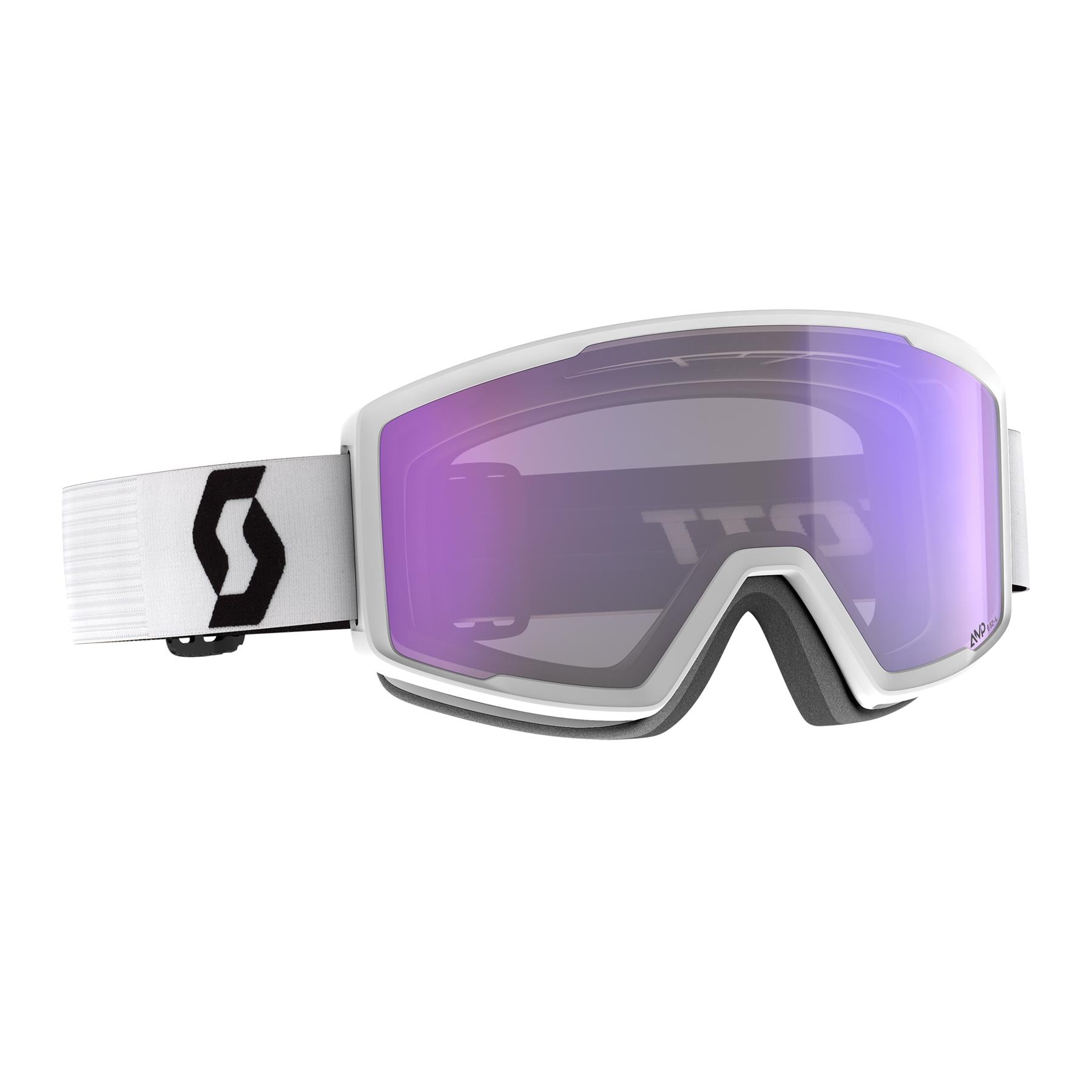 Scott Factor Pro LS Goggles Mineral White/Black - Light Sensitive Blue Chrome Lens