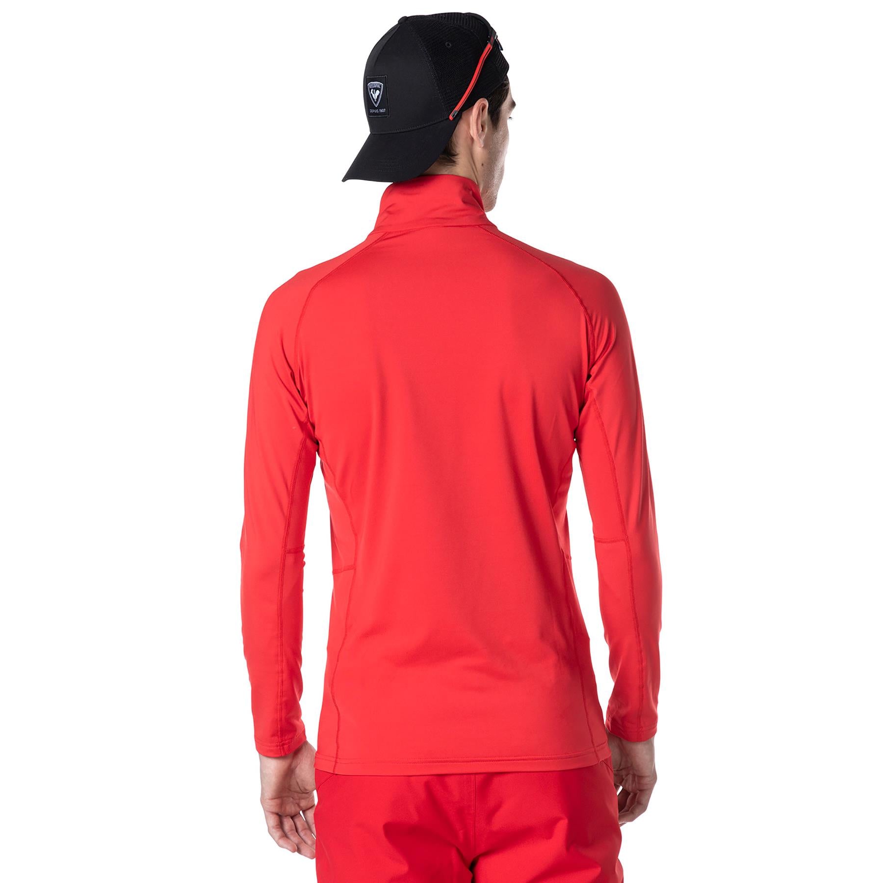 Rossignol Mens Classique 1/2 Zip Top Sports Red