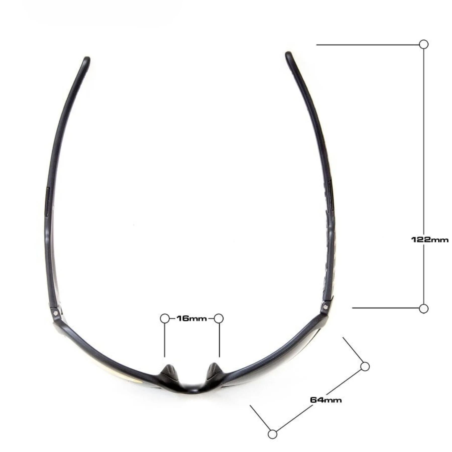 Bloc Delta Sunglasses Cystal Black - Blue Mirror Lens