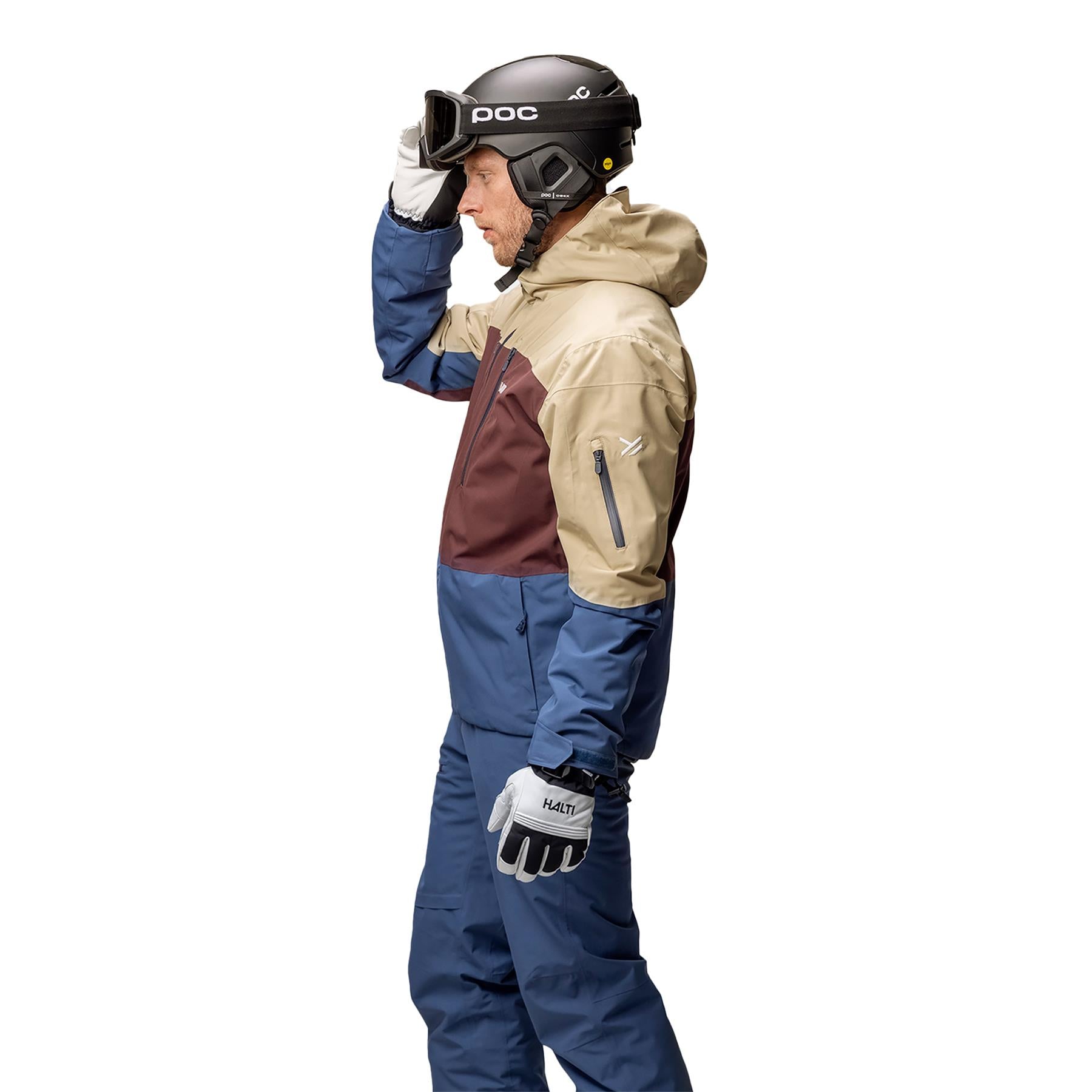 Halti Melvik DX Mens Jacket Fudge Maroon Red