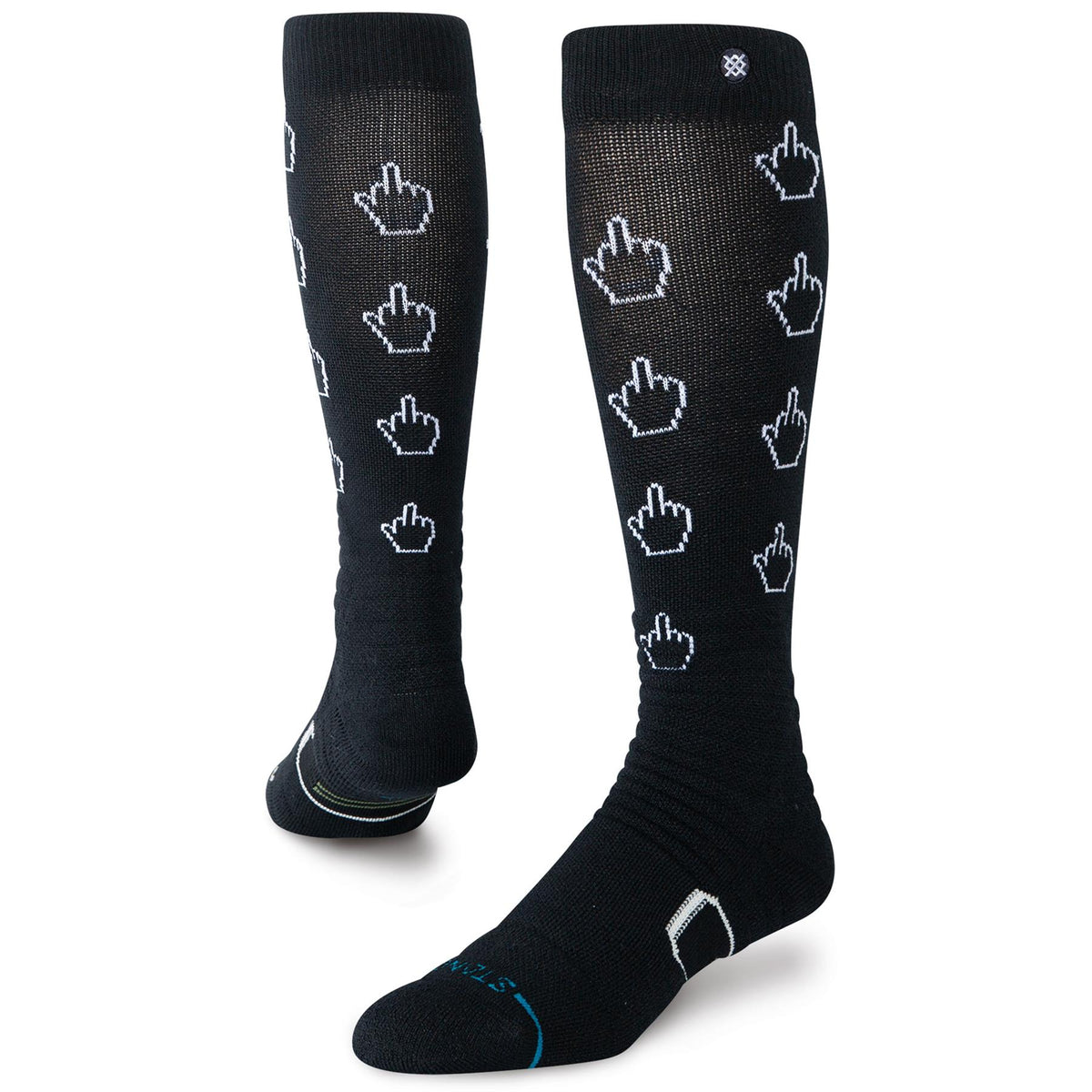 Stance Cursor Mid Poly Ski + Snowboard Socks Black