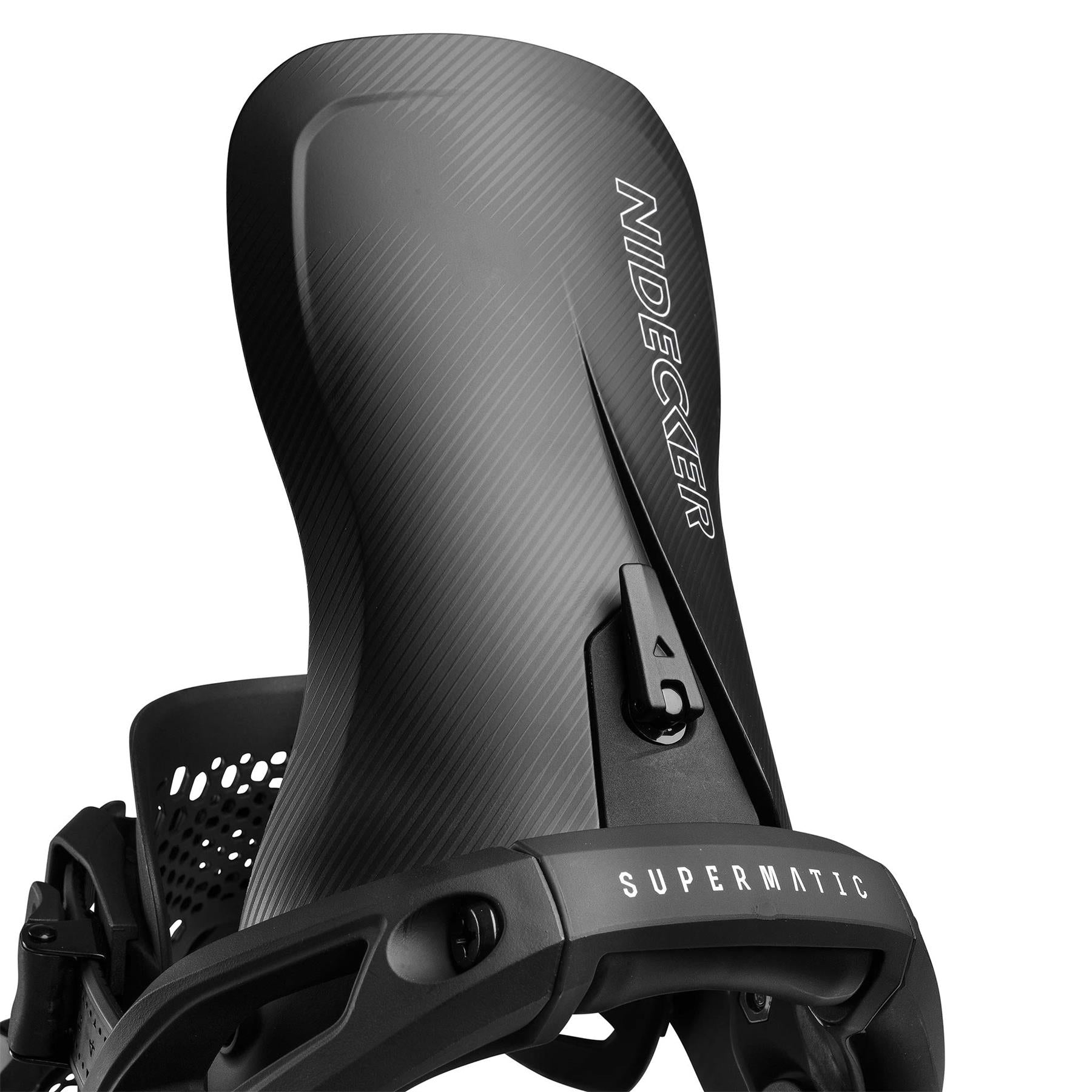 Nidecker Supermatic LT Step-In Snowboard Bindings Black 2026