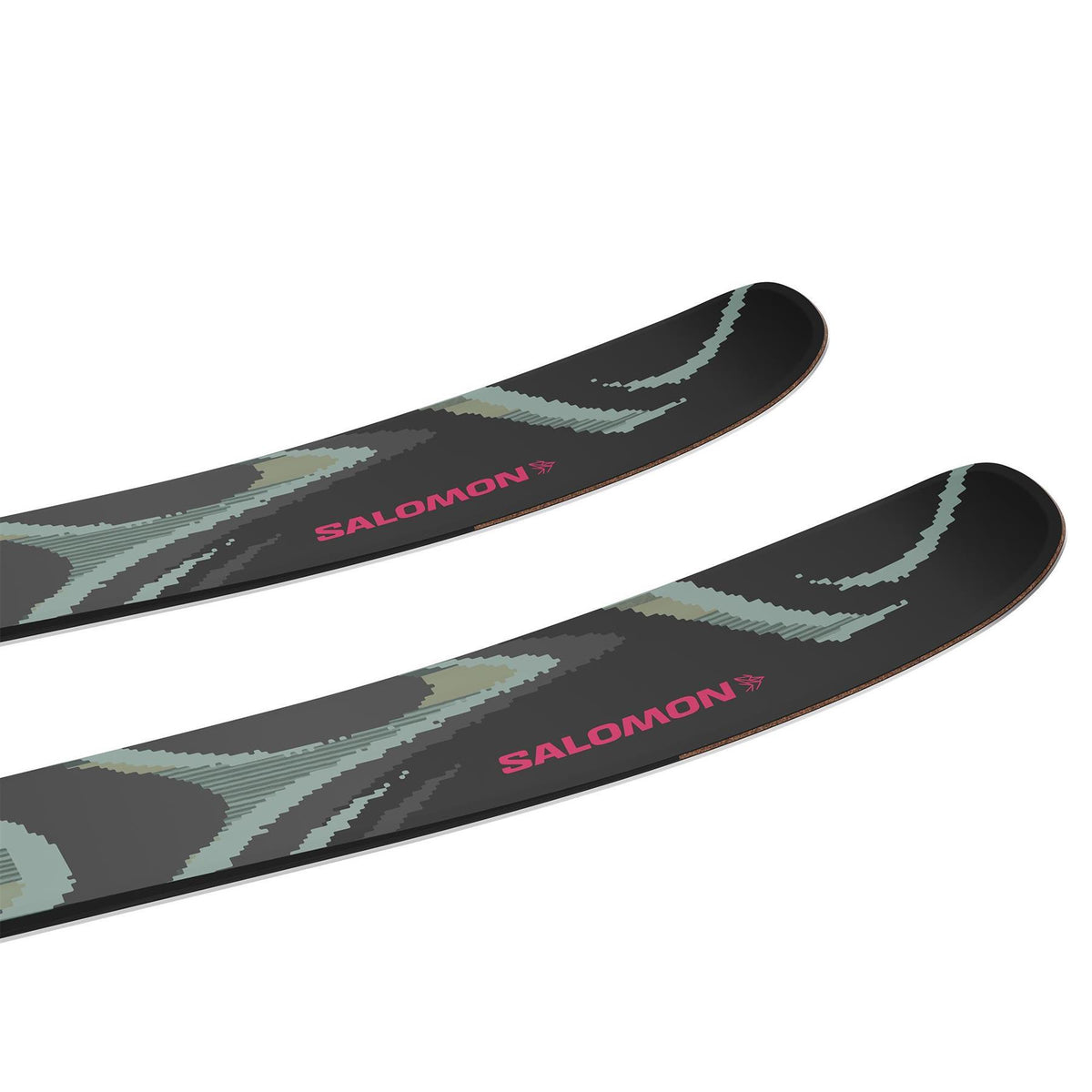 Salomon QST 100 Skis Black/Iceberg Green 2027