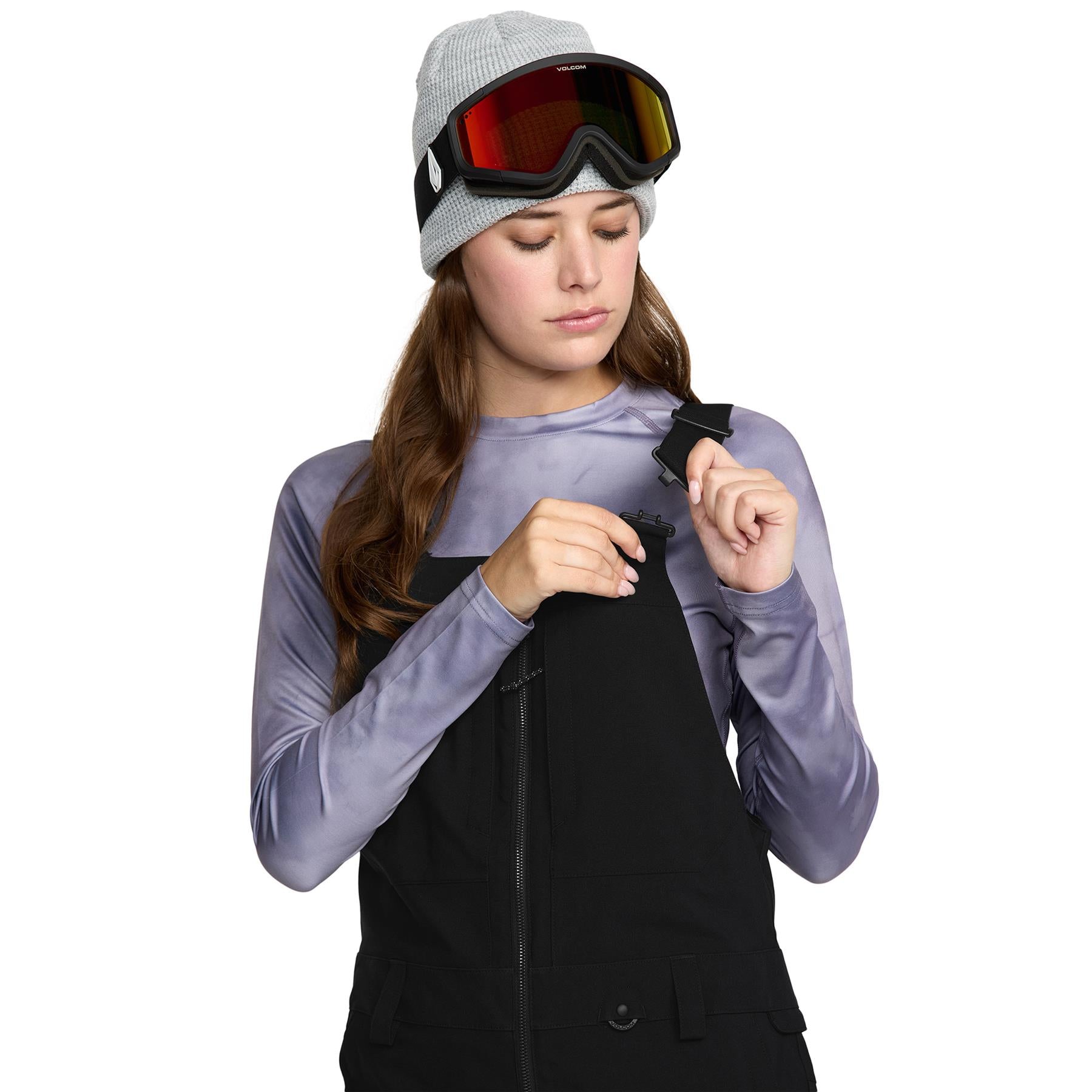 Volcom Swift Womens Bib Overall Pants Black