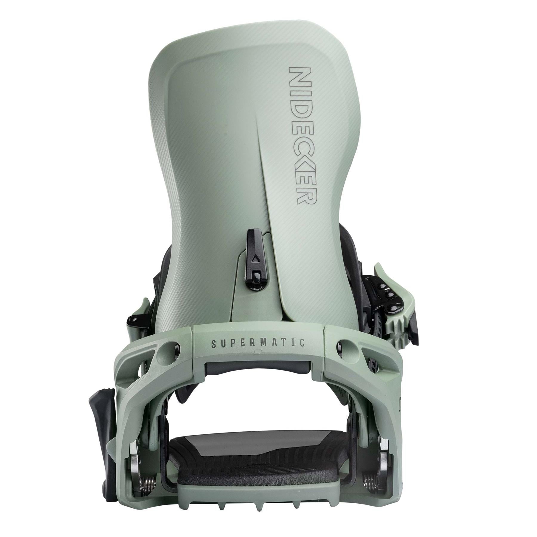 Nidecker Supermatic LT Step-In Snowboard Bindings Olive 2026