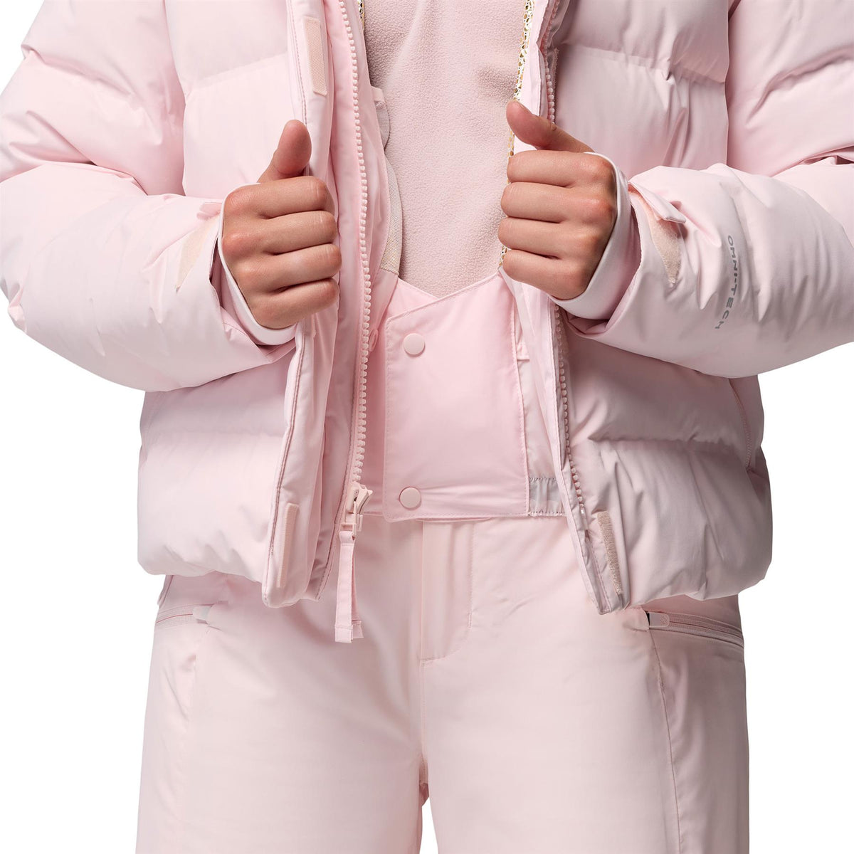 Columbia Roffe Ridge Down Heat Seal Womens Jacket Powder Pink