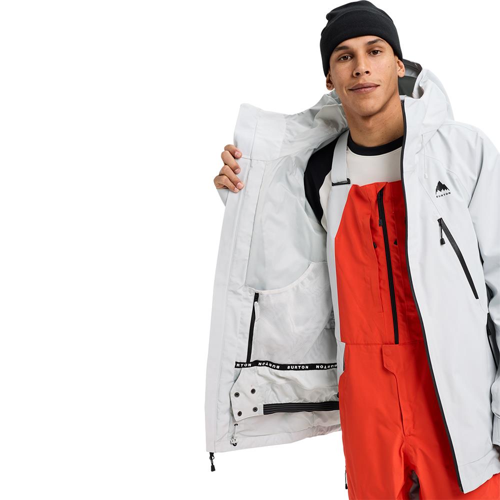 Burton Reserve GORE-TEX 2L Mens Jacket Gray Cloud