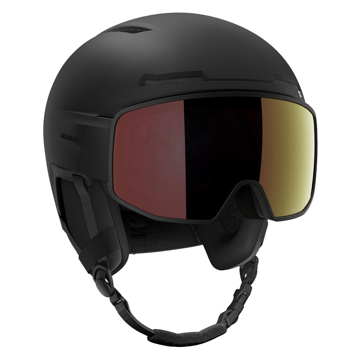 Salomon Driver Pro Sigma Photo MIPS Visor Ski + Snowboard Helmet Black - Red Photo Lens
