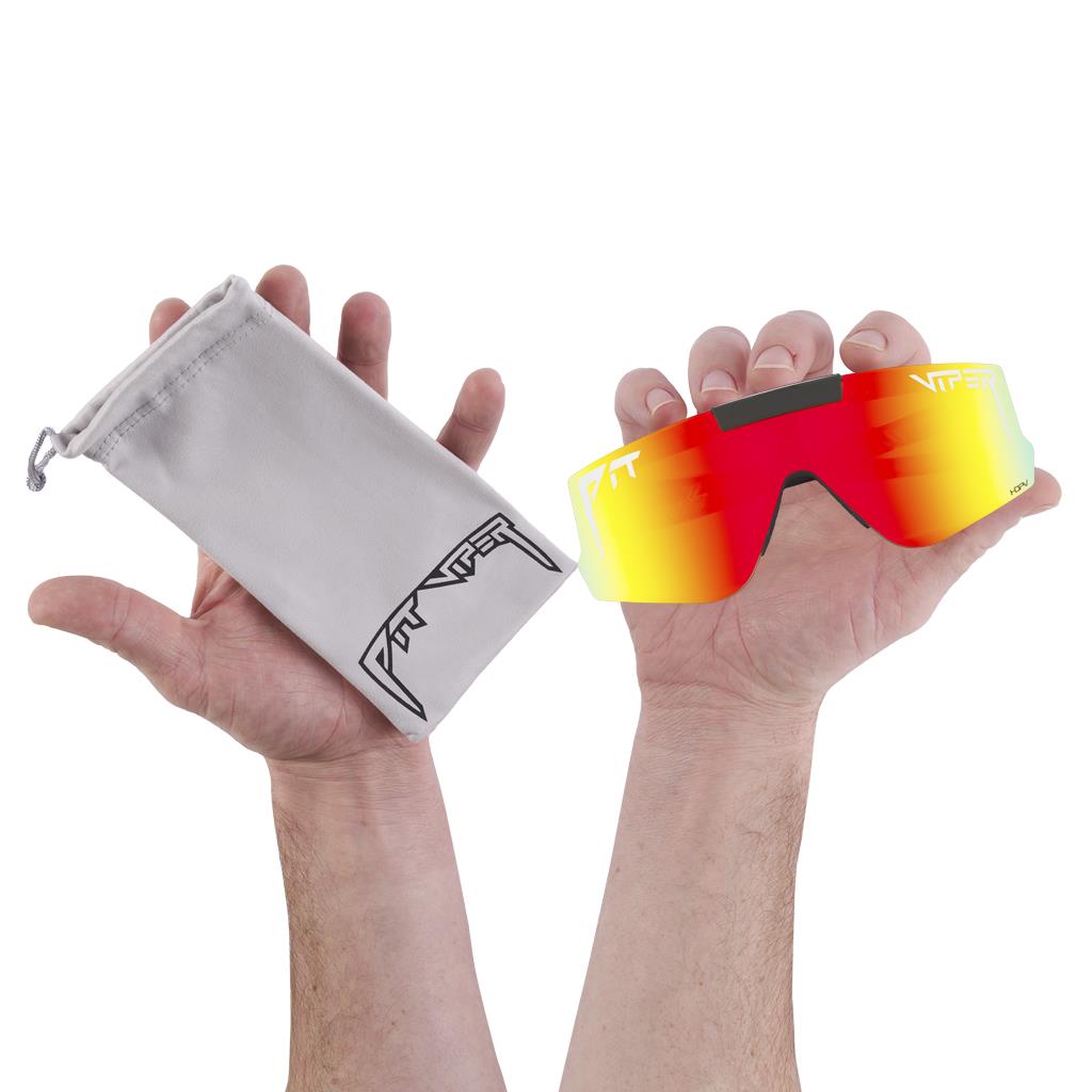 Pit Viper The Exec Flip-Offs 2.0 Sunglasses - HDPV Polarized Rainbow Lens - Wide