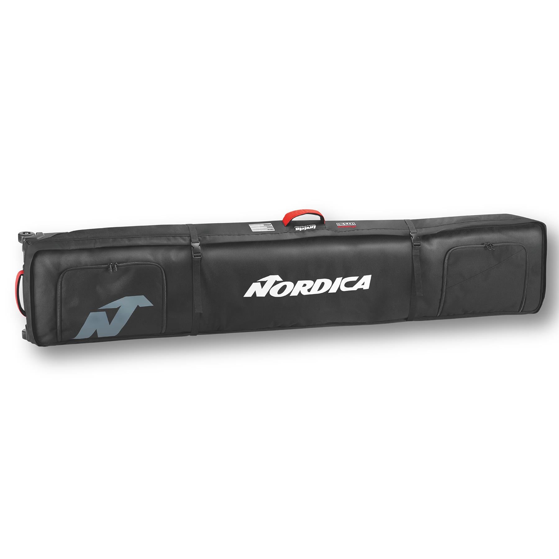 Nordica Double Roller Ski Bag Black/White/Red