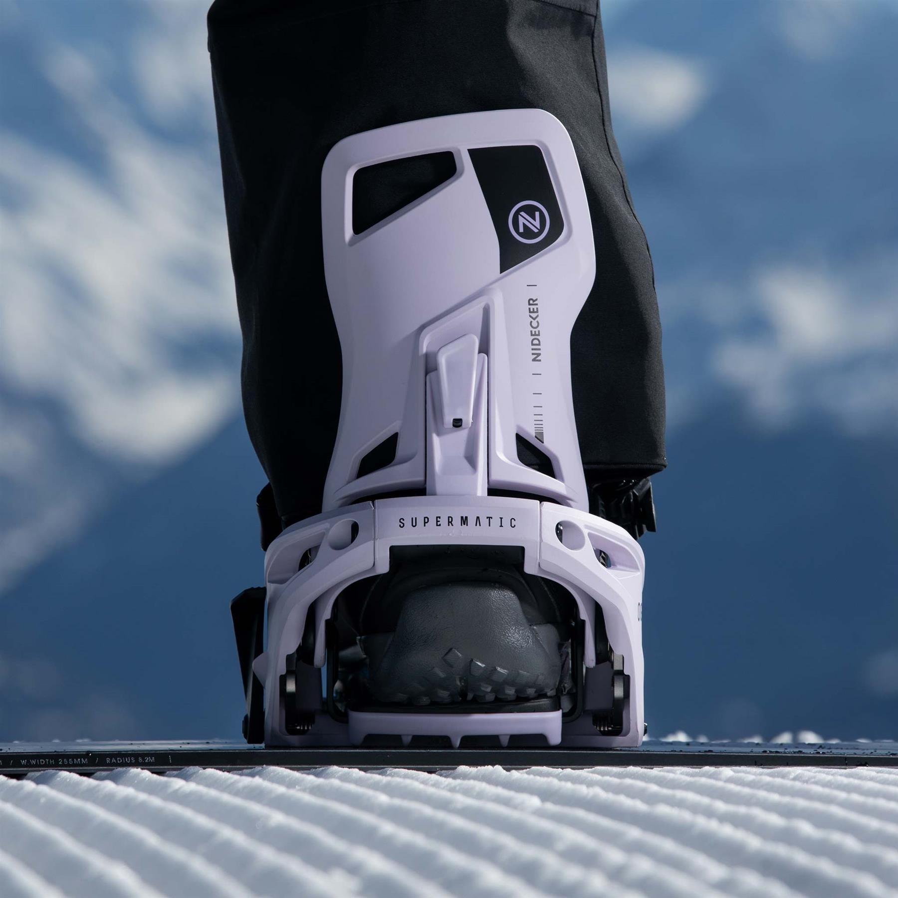 Nidecker Supermatic OG Step-In Snowboard Bindings Heather 2026