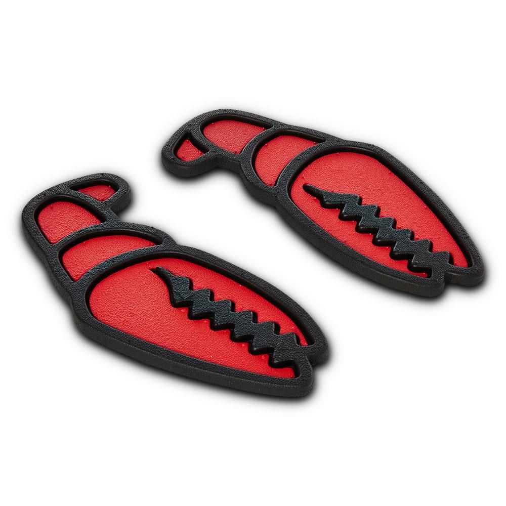 Crab Grab Mega Claw Snowboard Traction Stomp Pad Black / Red - 2 Pack