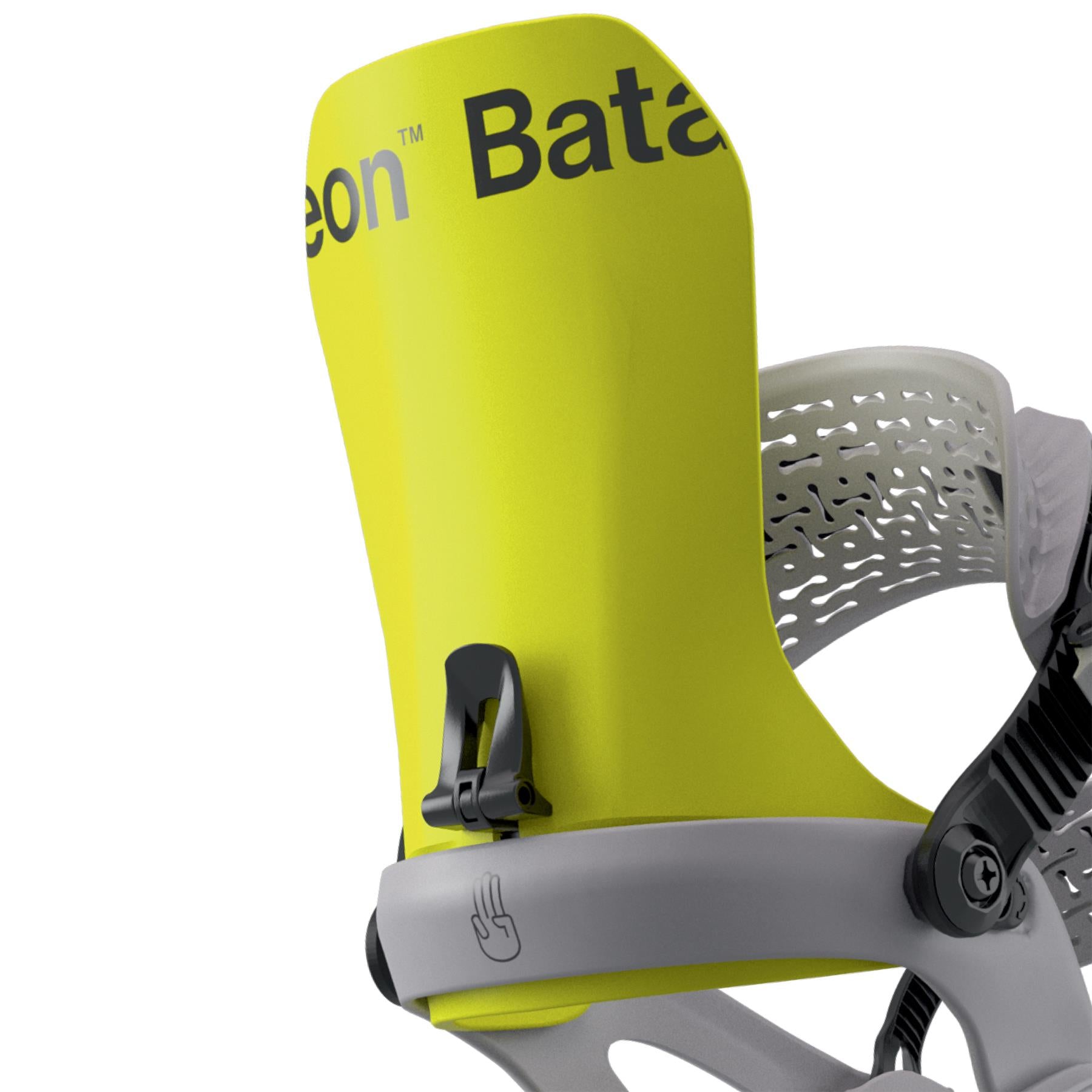 Bataleon Chaos AsymWrap Mens Snowboard Bindings Neon Yellow 2026