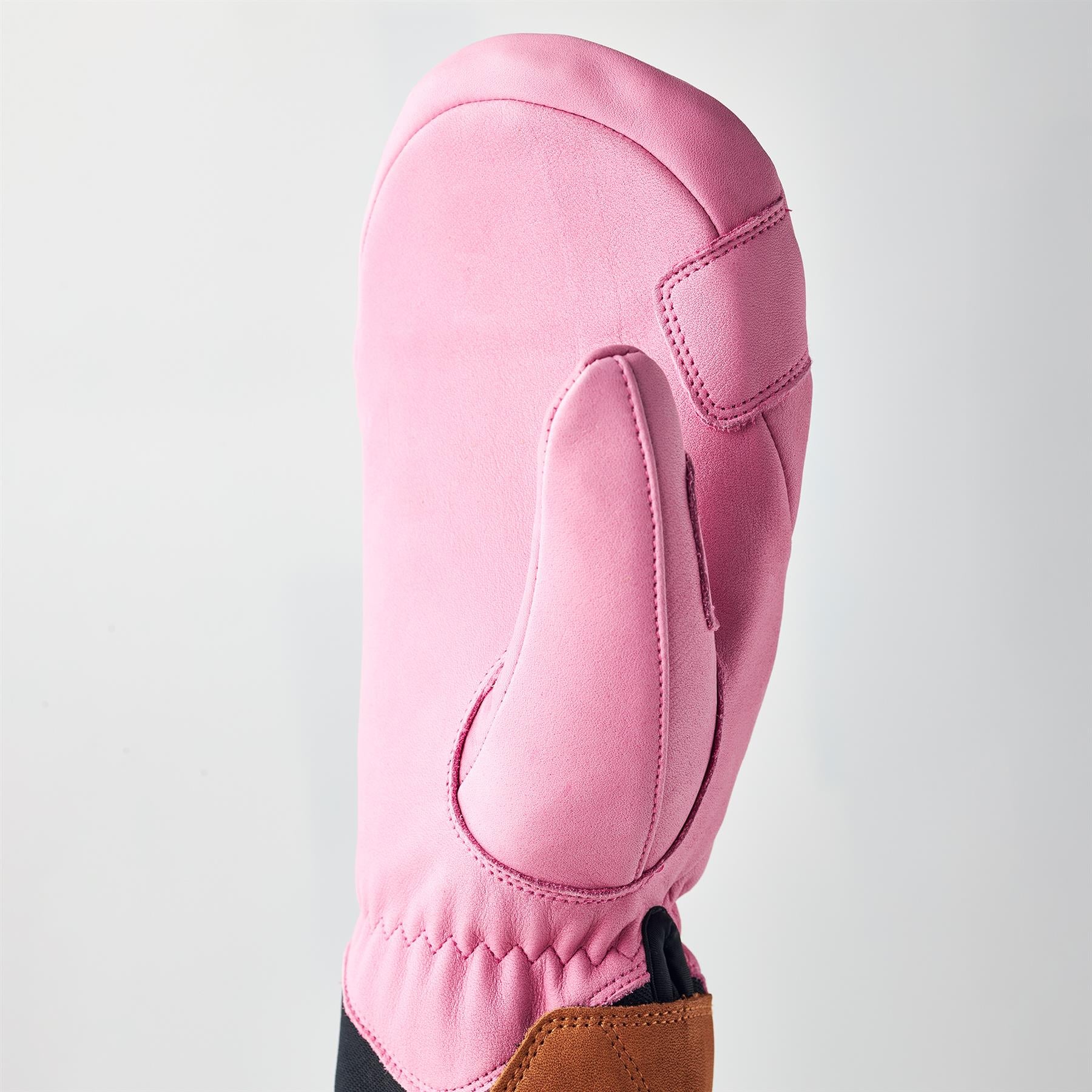 Hestra Womens Fall Line Leather Mitts Cerise