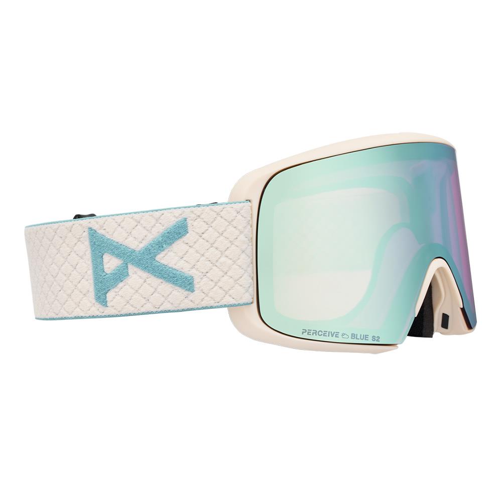 Anon M6S MFI Goggles Oat - Perceive Variable Blue + Cloudy Pink Lens + Face Mask
