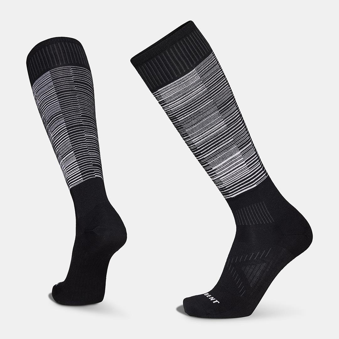 Le Bent Glacier Targeted Cushion Unisex Ski Socks Black