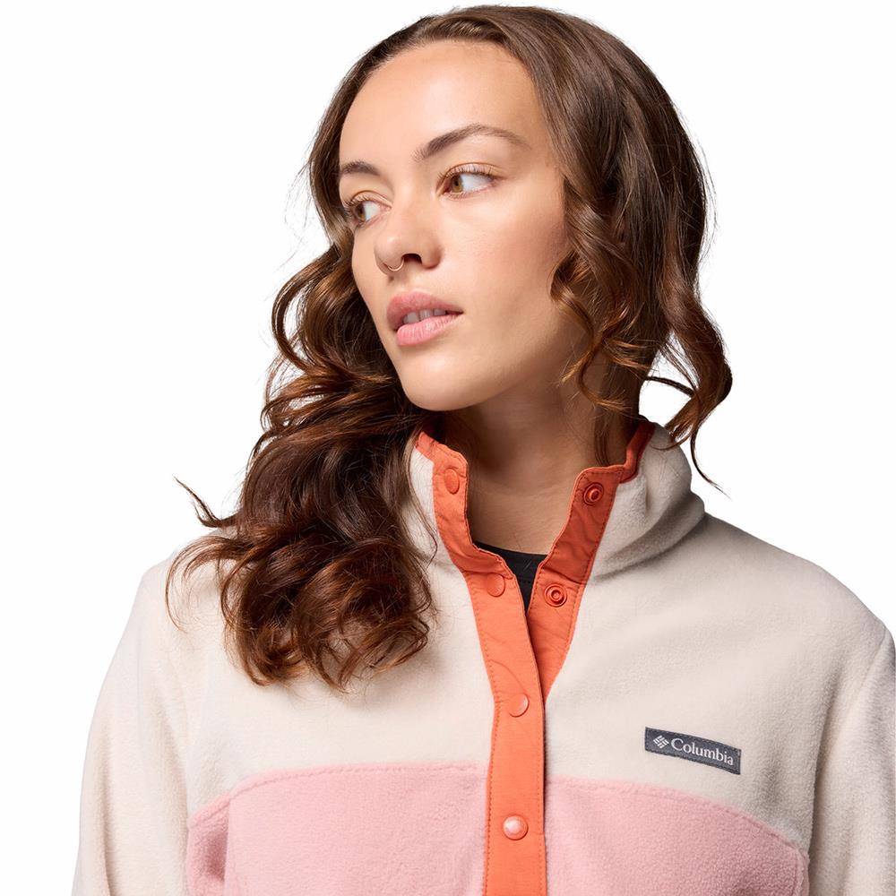 Columbia Benton Springs II 1/2 Snap PO Womens Fleece Eraser Pink / Dark Stone / Tuscan
