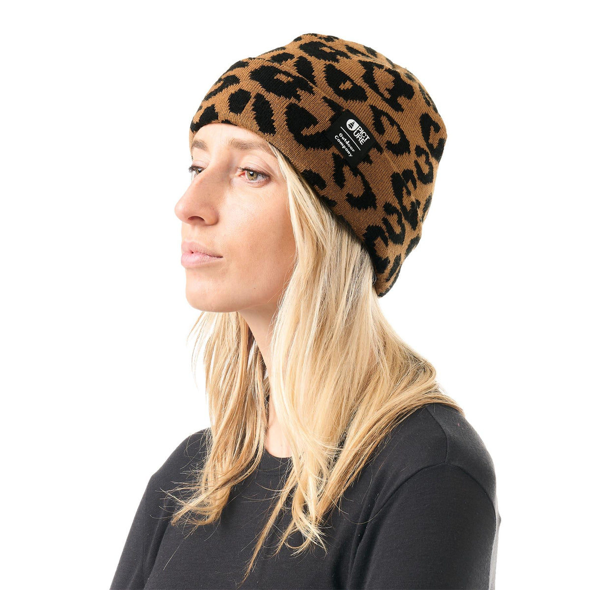 Picture Ribbing Beanie Wild Spot Print