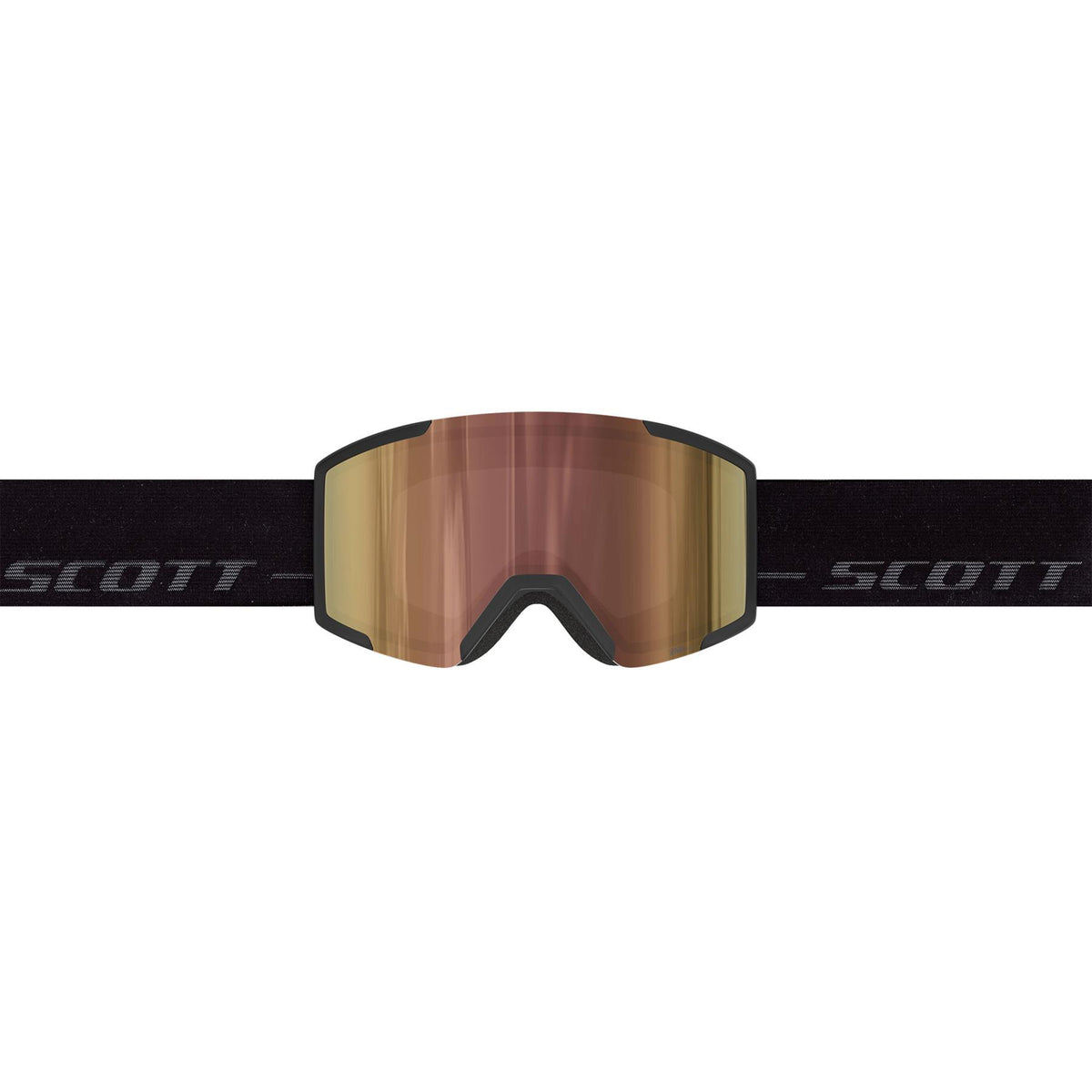 Scott Shield LS Goggles Black / Fog Grey - AMP LS Cinnamon Chrome Lens