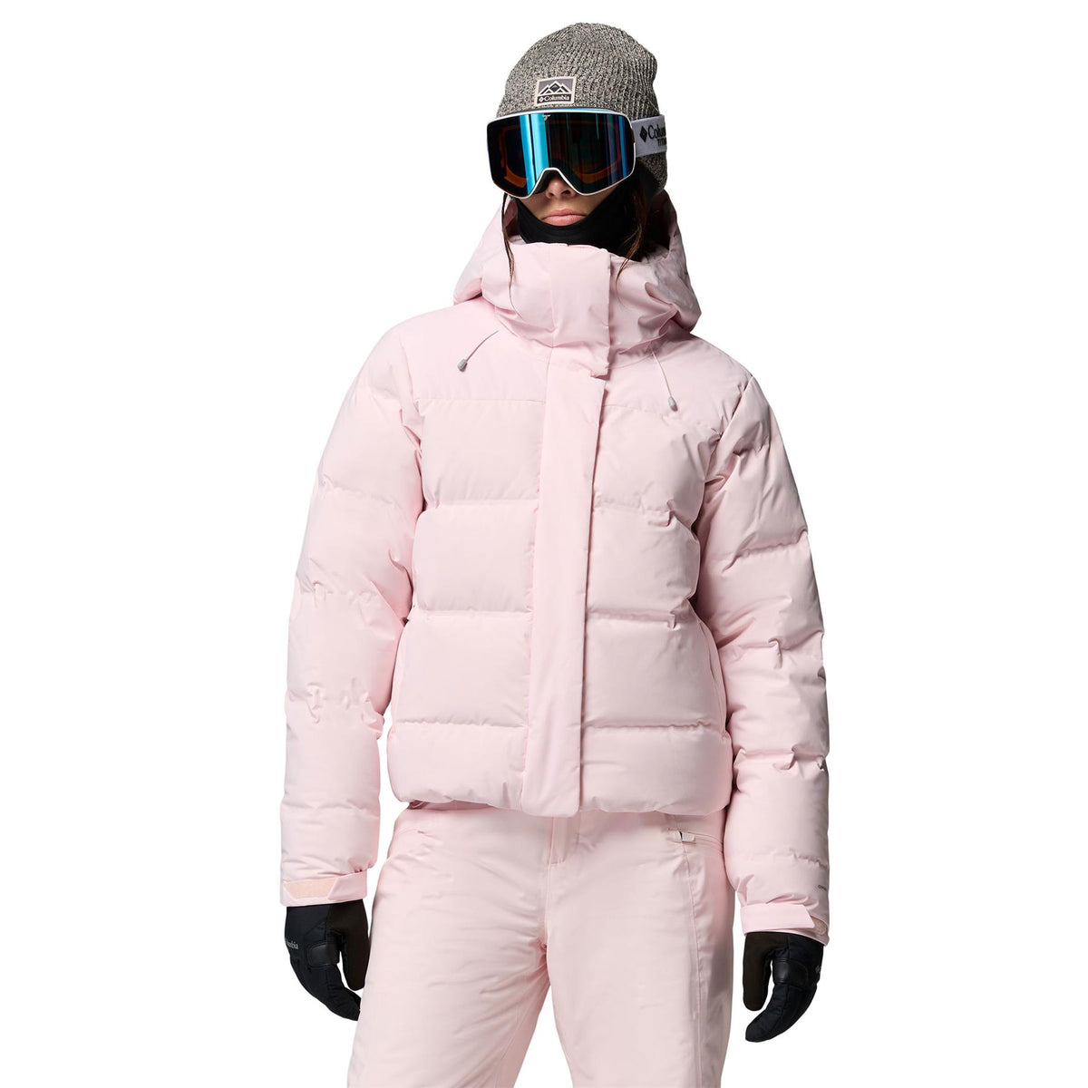 Columbia Roffe Ridge Down Heat Seal Womens Jacket Powder Pink