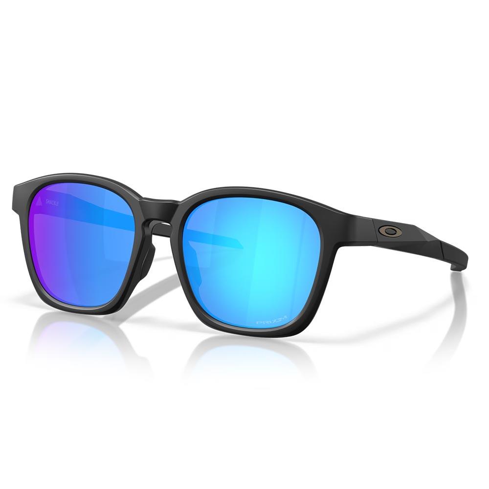 Oakley Shackle Sunglasses Matte Black - Prizm Sapphire Lens