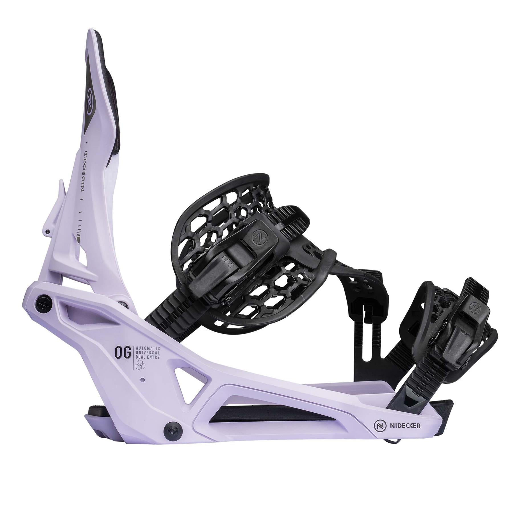 Nidecker Supermatic OG Step-In Snowboard Bindings Heather 2026