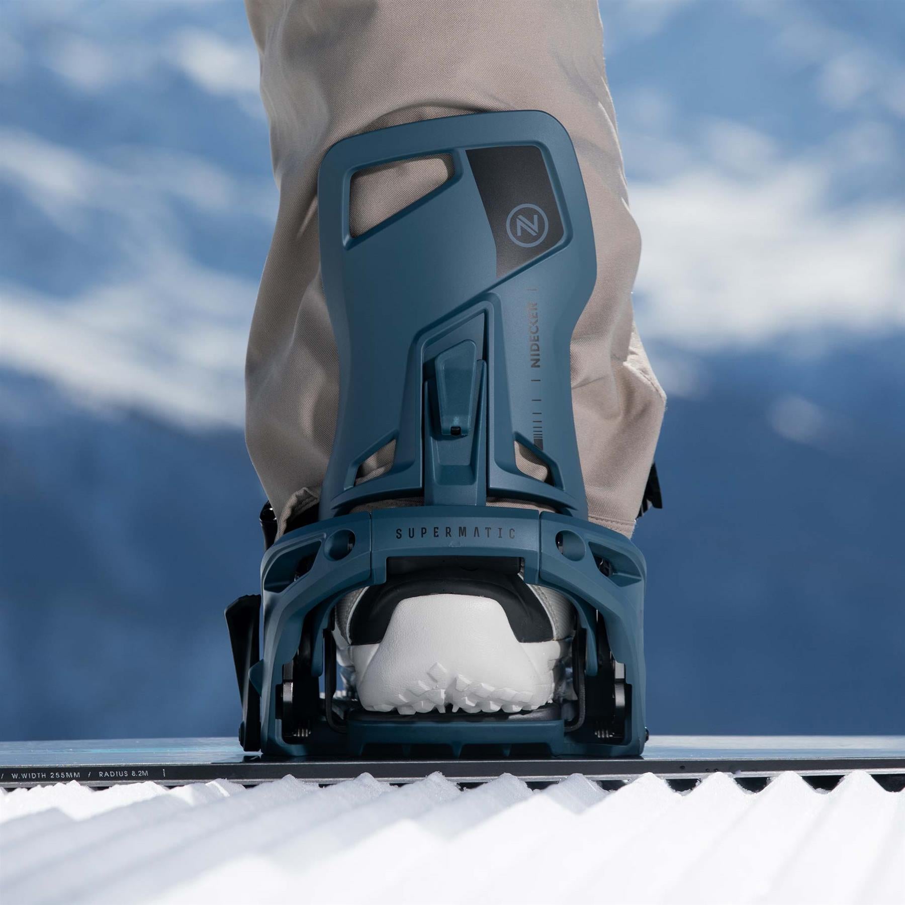 Nidecker Supermatic OG Step-In Snowboard Bindings Atlantic 2026