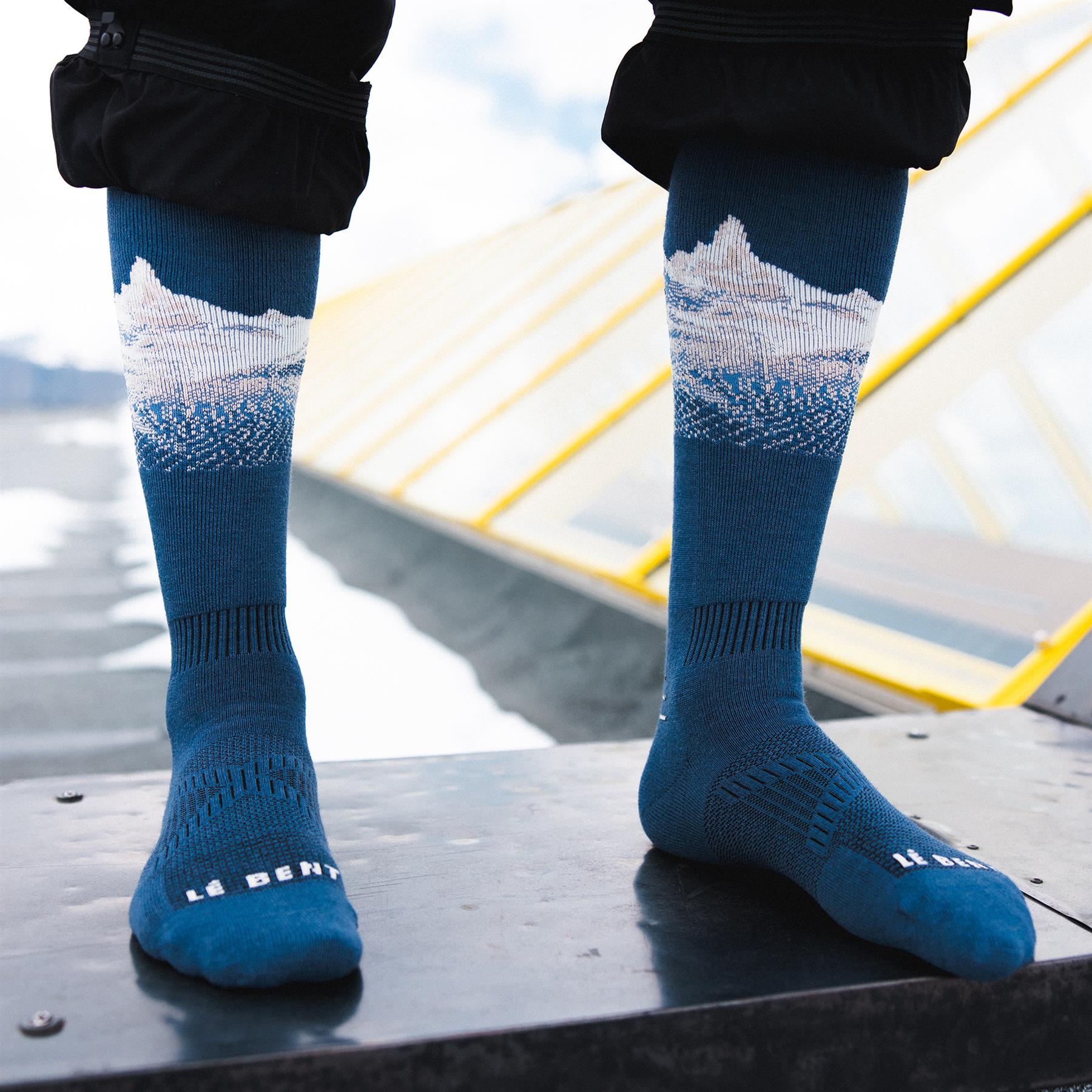 Le Bent Cody Townsend Pro Targeted Cushion Unisex Ski Socks Vintage Indigo
