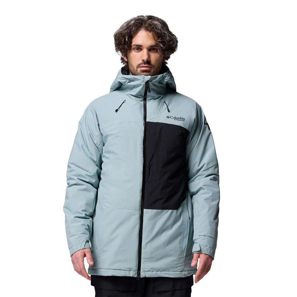 Columbia Winter District III Mens Jacket Crushed Blue / Black