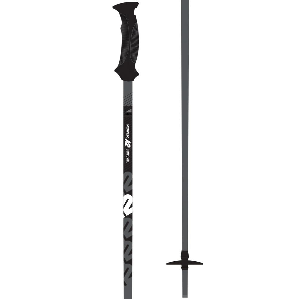 K2 Power Composite Ski Poles Gunmetal