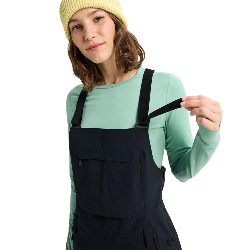 Burton Reserve 2L Womens Stretch Slim Bib Pants True Black