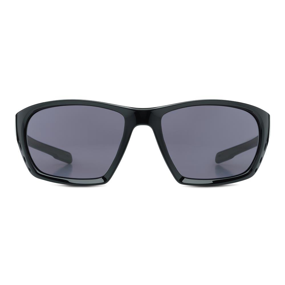 Bloc Derby Sunglasses Shiny Black - Smoke Lens