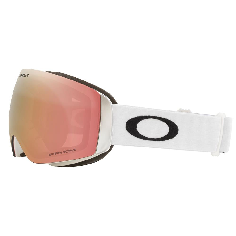 Oakley Flight Deck M Goggles Matte White - Prizm Rose Gold Lens