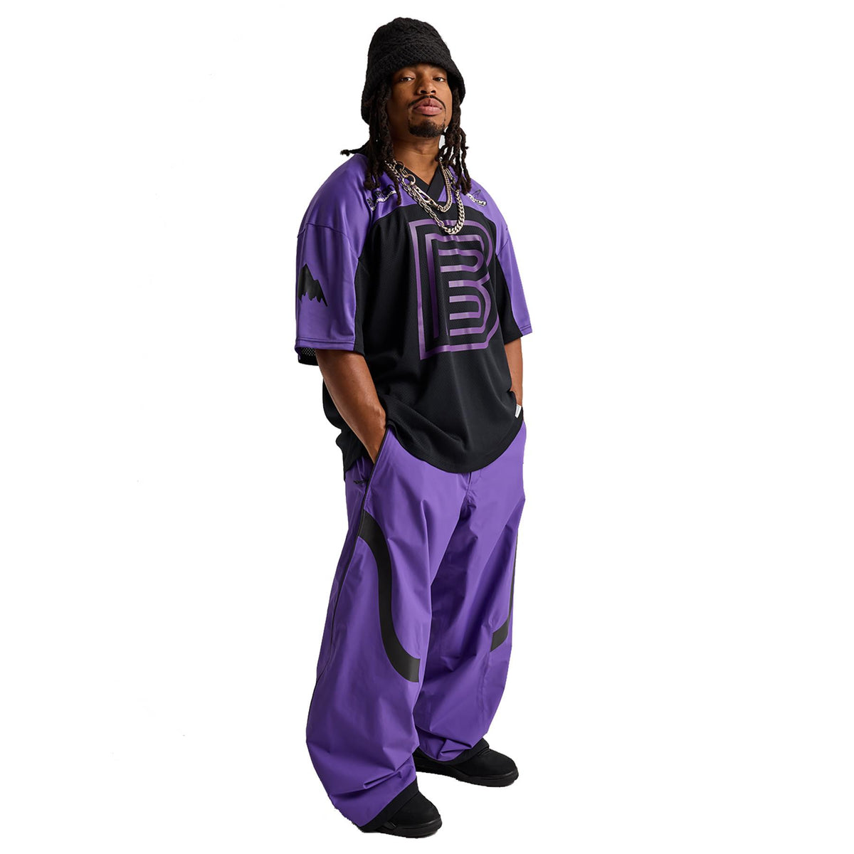 Burton Zeb 2L Baggy Simple Mens Pants Planet Purple